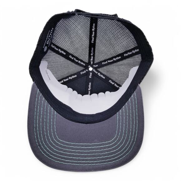 Rythm Full Spectrum 6-Panel Mesh Snapback Trucker Cap Hat Black Green One Size - Picture 10 of 10